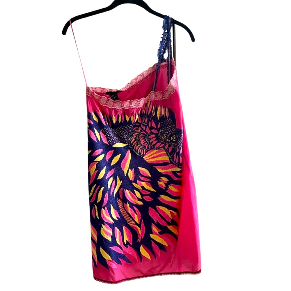 Pink Custo Barcelona dress with Lion motif